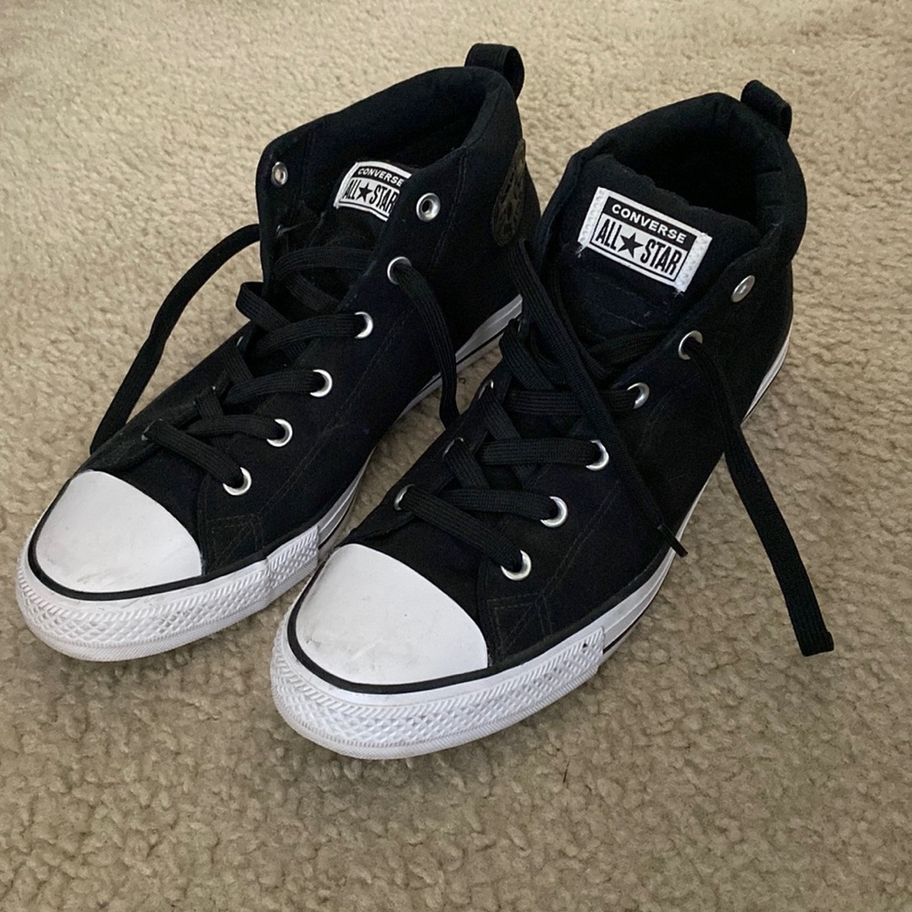 Converse Black Hightops